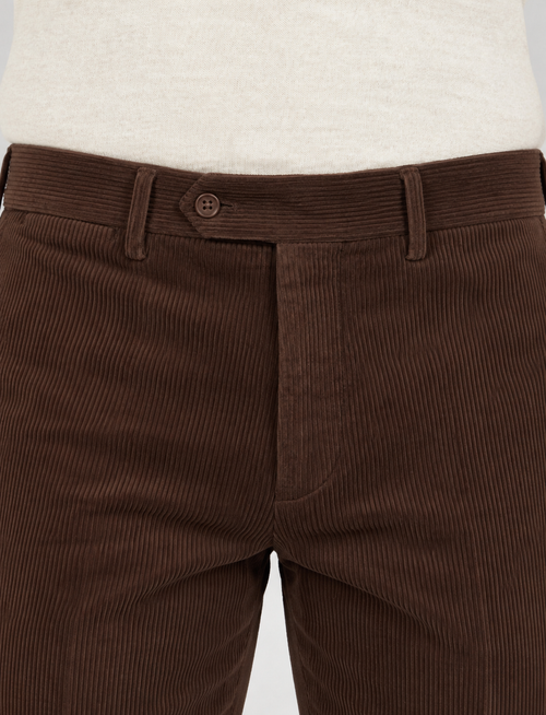 Pantaloni in velluto a coste di cotone |Colore:Moro