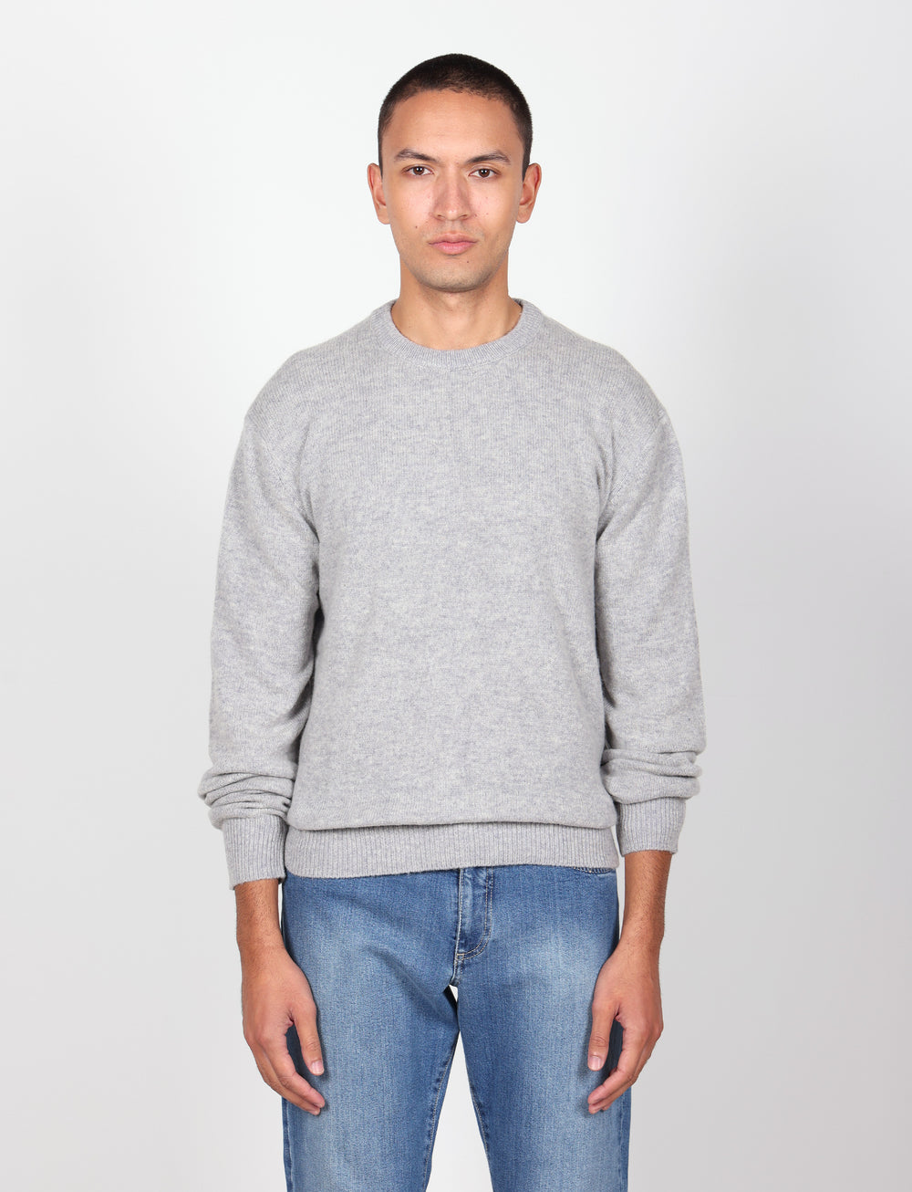 Maglia girocollo in lana lambswool