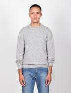 Maglia girocollo in lana lambswool |Colore:Grigio