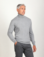 Dolcevita in puro cashmere |Colore:Grigio