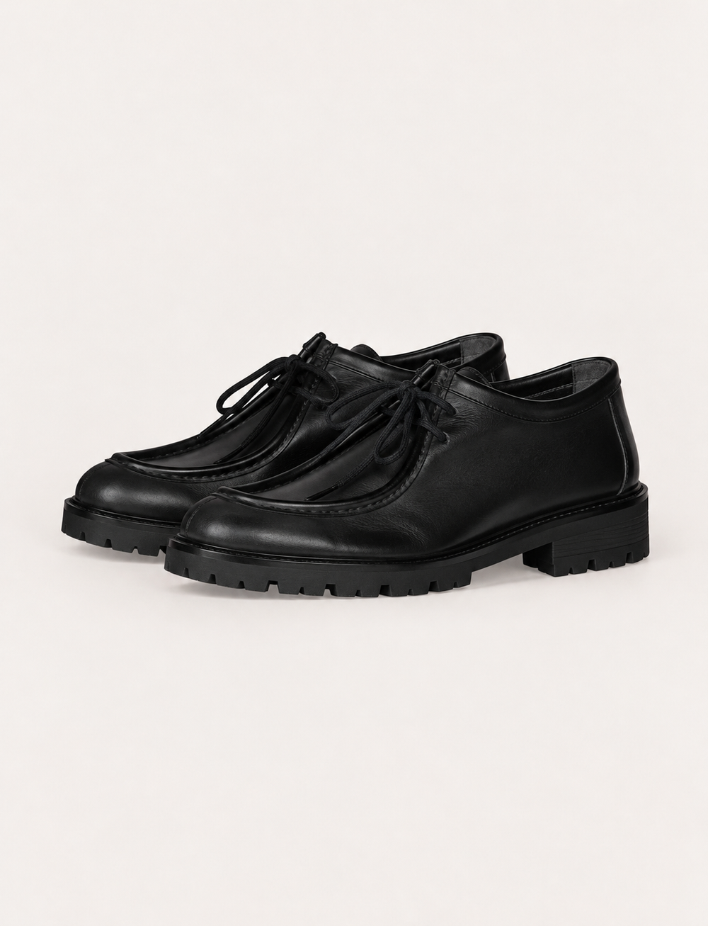 Scarpe stringate in pelle modello ingegnere