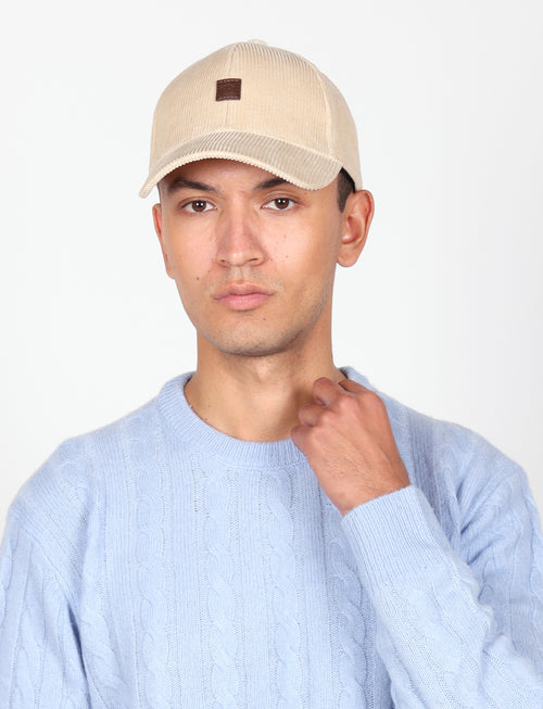 Maglia girocollo  in lana lambswool a trecce |Colore:Celeste