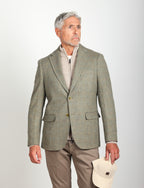 Giacca in misto lana resca check |Colore:Salvia