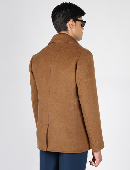 Cappotto doppiopetto in lana misto |Colore:Cammello