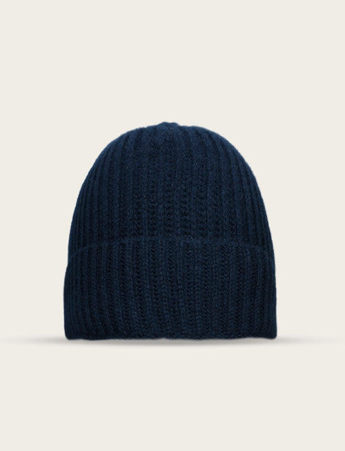 Berretto in puro cashmere 100%|Colore:Blu