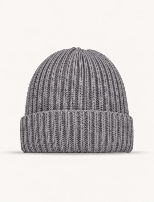 Berretto in puro cashmere 100%|Colore:Grigio