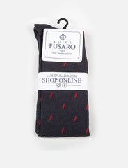 Calzini in cotone fantasia foglie