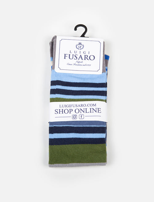 Calzini in cotone fantasia multicolor