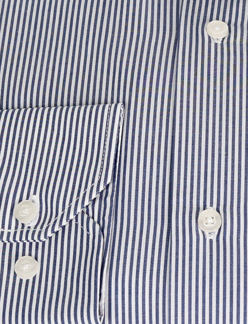 Camicia bastoncino classica in cotone_Luigi Fusaro