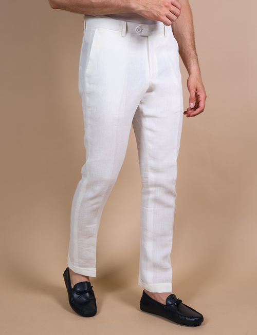 Pantalone classic in lino_Luigi Fusaro