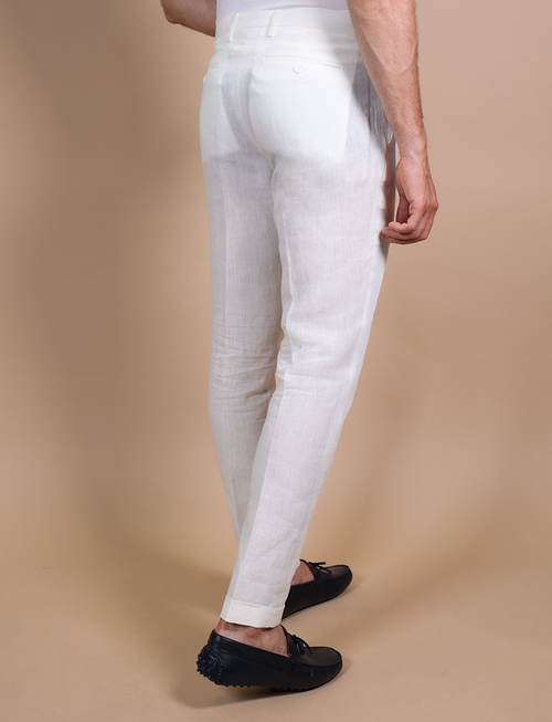 Pantalone classic in lino_Luigi Fusaro